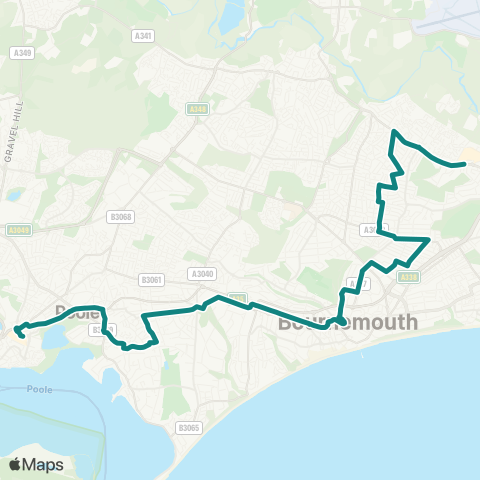 morebus Castlepoint (Stop B) - Bus Sta (Stand J) map