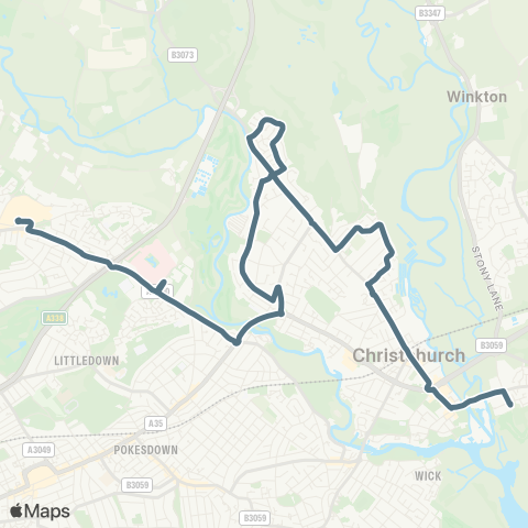 morebus Two Rivers Meet Leisure Ctr - Castlepoint (Stop E) map