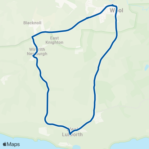 morebus Wool Station - Wool Station map