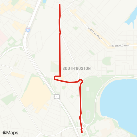 MBTA JFK / UMass - Broadway map