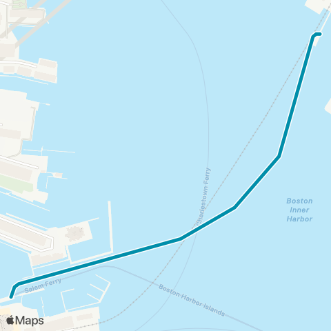 MBTA East Boston Ferry map