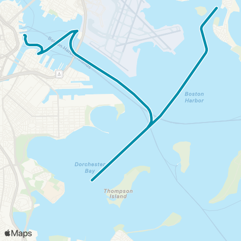 MBTA Winthrop / Quincy Ferry map