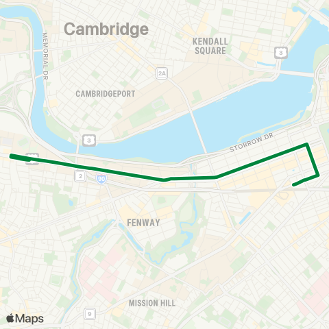 MBTA Babcock Street - Back Bay map