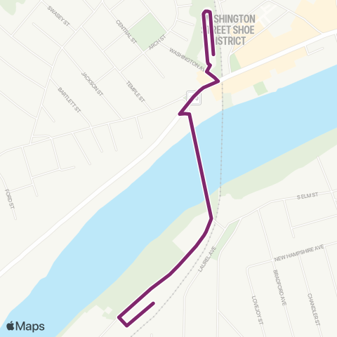 MBTA Haverhill - Bradford map