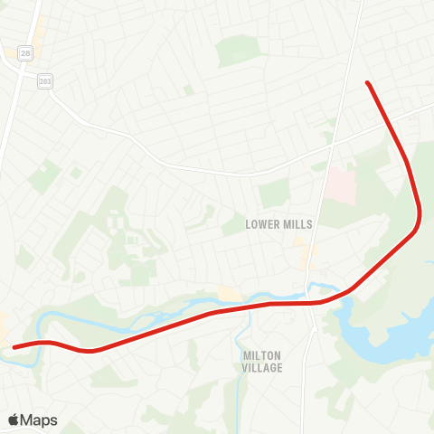 MBTA Mattapan Line map