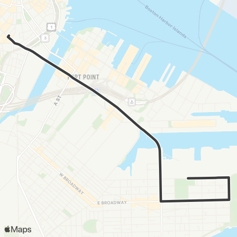 MBTA City Point - Otis Street & Summer Street map