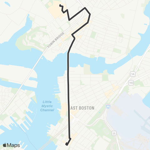 MBTA Market Basket - Maverick Station map