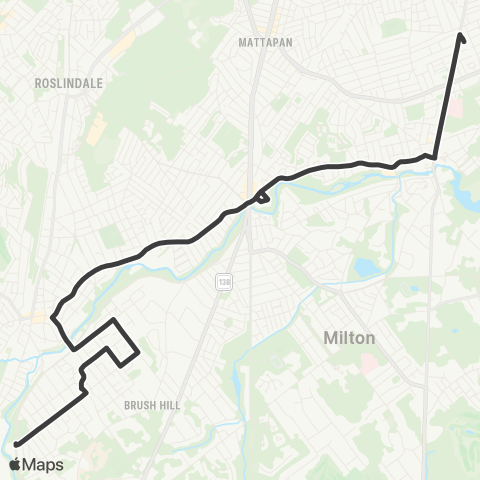 MBTA Wakefield Av & Truman Pkwy - Ashmont Sta map