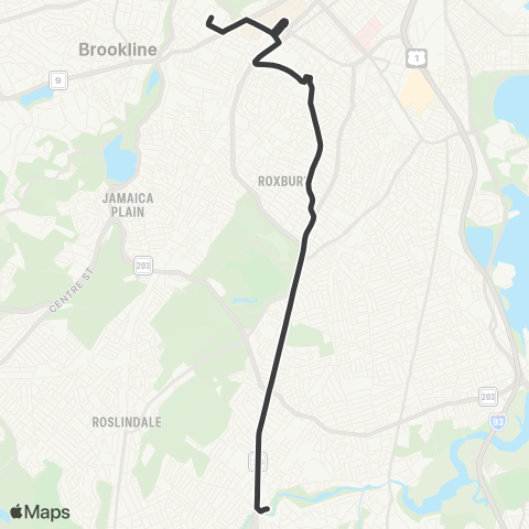 MBTA Mattapan Station - Ruggles Station map