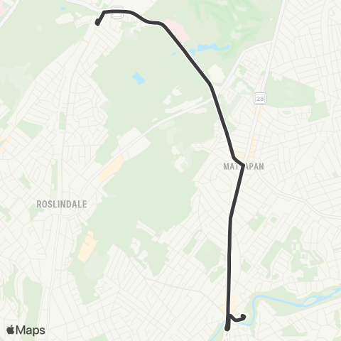 MBTA Mattapan Sta - Forest Hills Sta via Morton St map