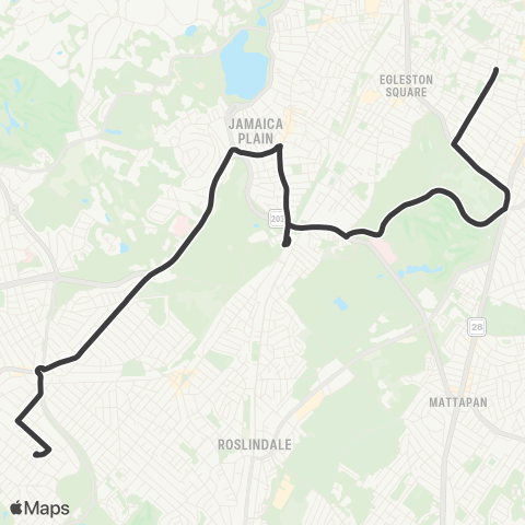 MBTA Wren Street - Forest Hills Station map