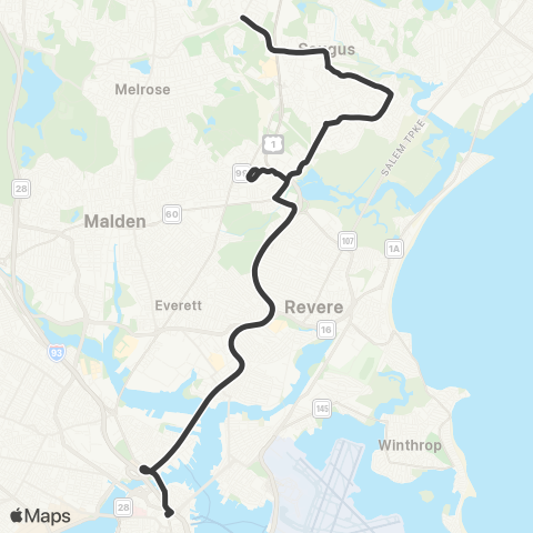 MBTA Oaklandvale - Haymarket Station map