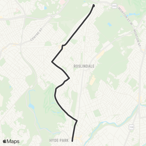 MBTA Cleary Square - Forest Hills Station map