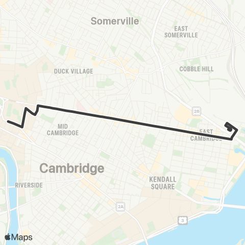 MBTA Harvard Square - Lechmere Station map