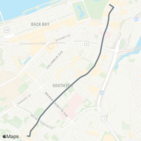 MBTA Nubian Station - Temple Place map