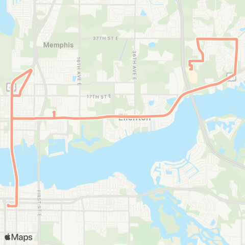 MCAT Palmetto / Ellenton map