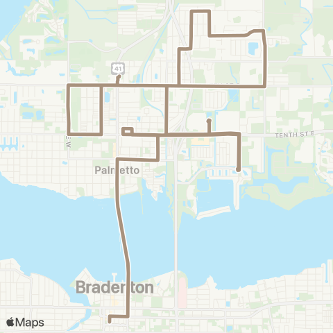 MCAT Downtown / Palmetto map