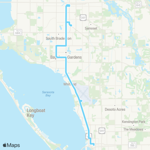 MCAT Bradenton / Sarasota map