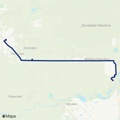 Madera County Connection College / Children's Hospital map