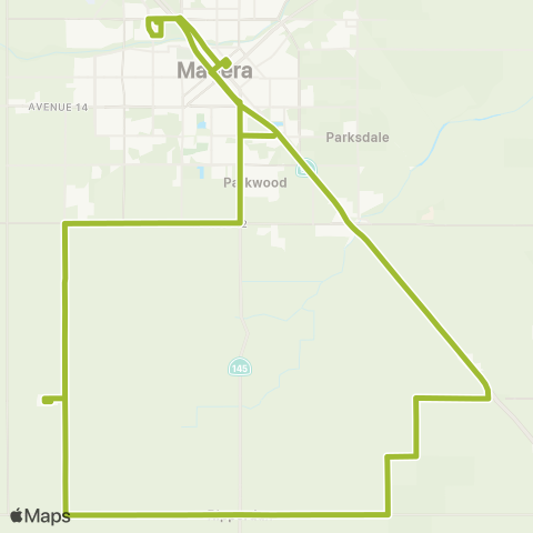 Madera County Connection Eastin Arcola - Ripperdan - La Vina map