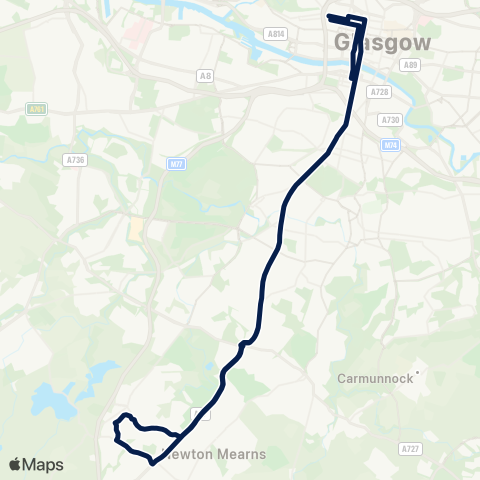 McGill's Bus Service Garnet Street - Garnet Street map