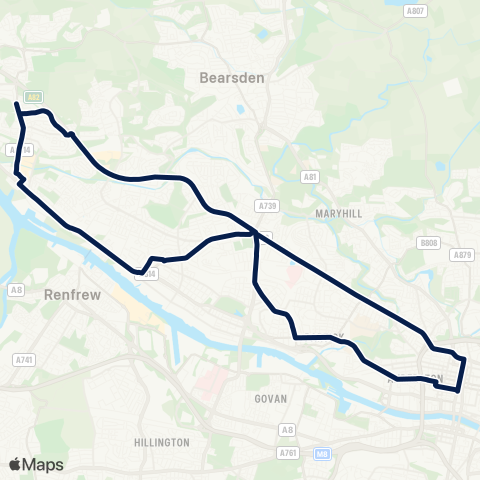 McGill's Bus Service Bothwell Street - Bothwell Street map