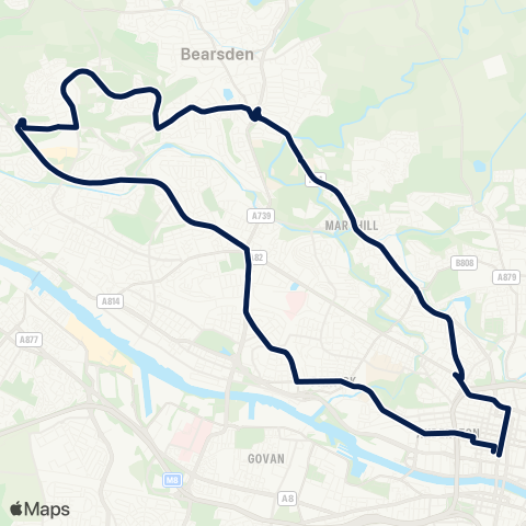 McGill's Bus Service Central Sta (stop HC) - Central Sta (stop HC) map