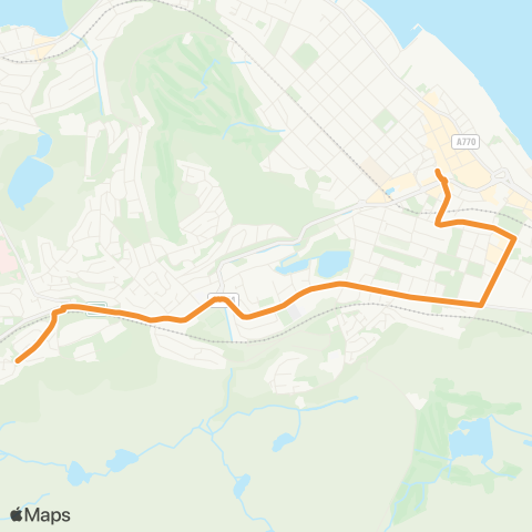 McGill's Bus Service Stance 7 - Rothesay Road map