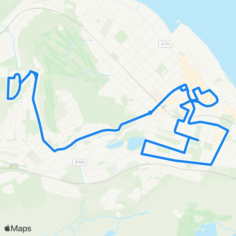 McGill's Bus Service Mallard Crescent - Mallard Crescent map