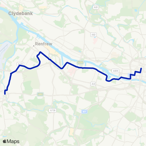 McGill's Bus Service Gauze Street - Bath Street map