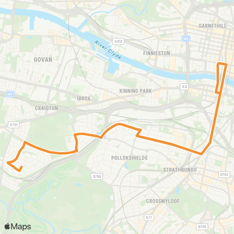 McGill's Bus Service Mosspark Square - Mosspark Square map