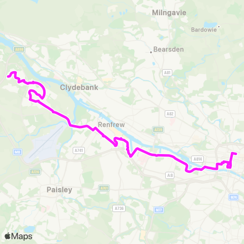 McGill's Bus Service Sempill Av - Buchanan Bus Sta (Stance 44) map