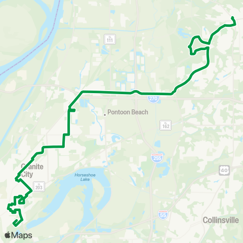 Madison County Transit Madison - Edwardsville map