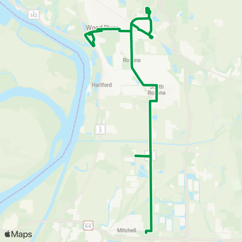 Madison County Transit Roxana - Pontoon Beach map