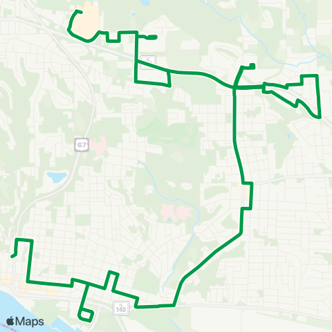 Madison County Transit Washington Shuttle map