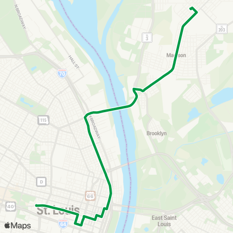 Madison County Transit Tri-City Regional map