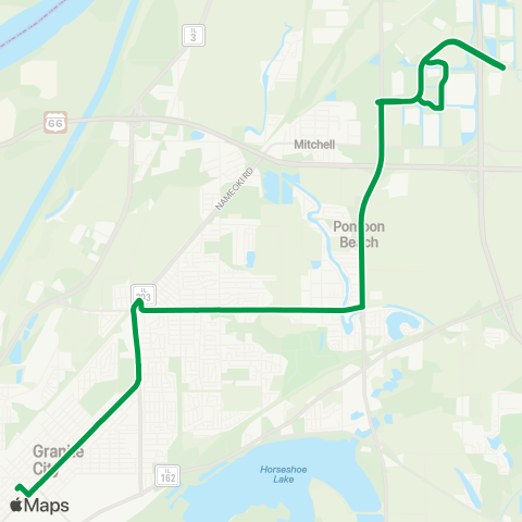 Madison County Transit Granite City - Pontoon Beach map