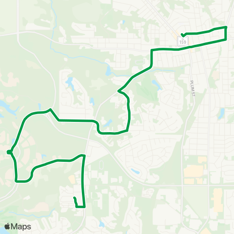 Madison County Transit University Shuttle map