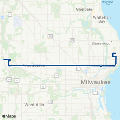 MCTS North Avenue map