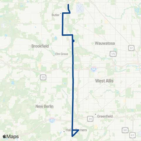 MCTS 108th Street map