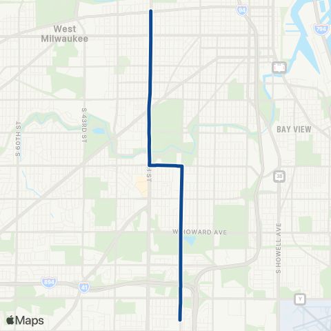 MCTS Via PurpleLine map