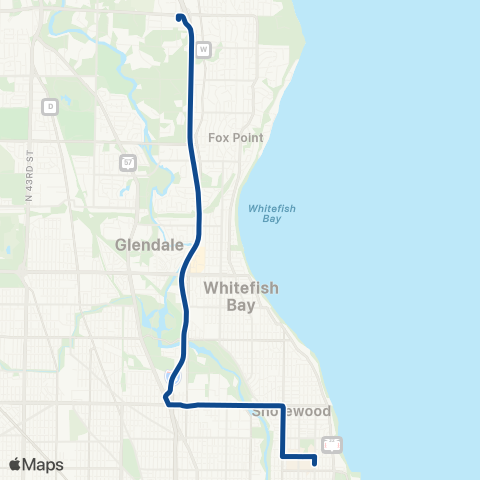 MCTS Brown Deer Ubus map