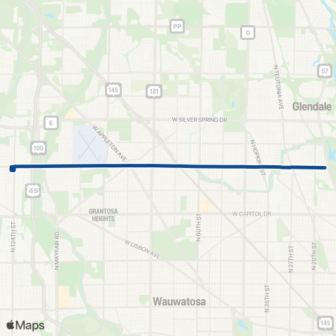 MCTS Hampton Avenue map