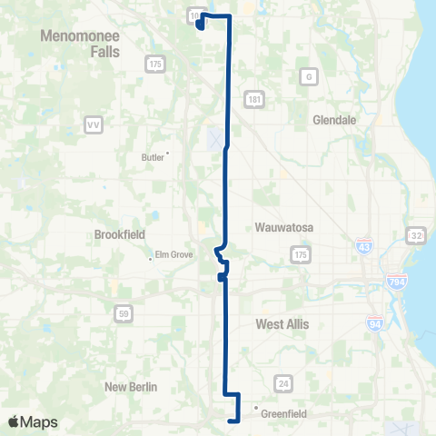 MCTS 92nd Street map