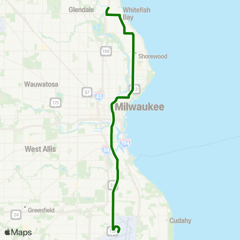 MCTS GreenLine map