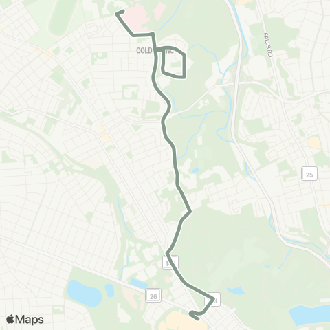 MDOT MTA Mondawmin - Sinai Hospital map