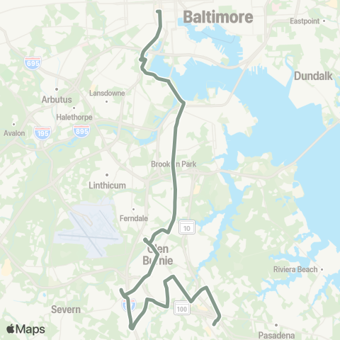 MDOT MTA Patapsco Station - Jumpers Hole map