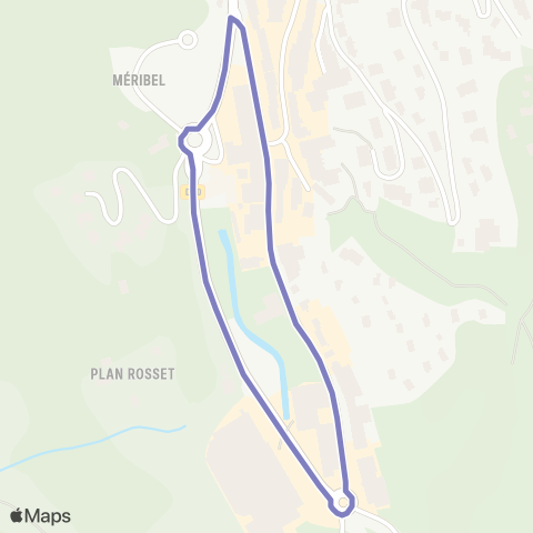 Méribus Chaudanne / Méribel Ctre / Les Ravines / Chaudanne map