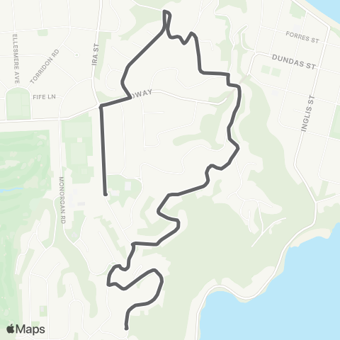 Metlink Beacon Hill - Strathmore Park Shops map