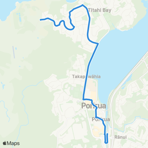 Metlink Titahi Bay - Porirua map